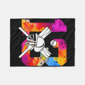 Number 13 Years Cricket 13th Birthday 1  Fleece Deken (Voorkant (Horizontaal))