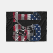 Number 13 Years Ice Hockey 13th Birthday  Fleece Deken (Voorkant (Horizontaal))