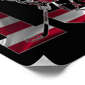 Number 13 Years Ice Hockey 13th Birthday  Poster (Hoek)