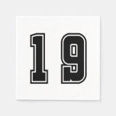 Number 19 servet (Voorkant)