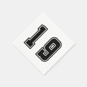 Number 19 servet (Hoek)