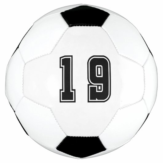 Number 19 voetbal (Voorkant)
