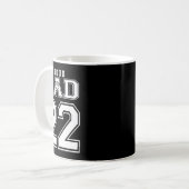 Number 22 Custom Proud Bysketbyll Dad Personalized Koffiemok (Voorkant links)
