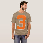 Number 3 Sports Orange friend T-shirt (Voorkant volledig)