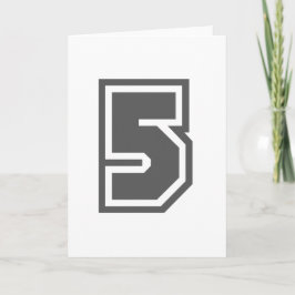 Number 5 kaart