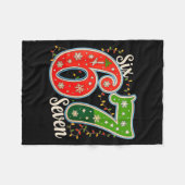 Number 67 Funny Six Seven 6 7 Meme Christmas Light Fleece Deken (Voorkant (Horizontaal))