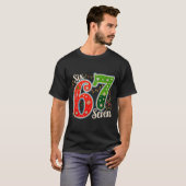 Number 67 Funny Six Seven 6 7 Meme Christmas Light T-shirt (Voorkant volledig)