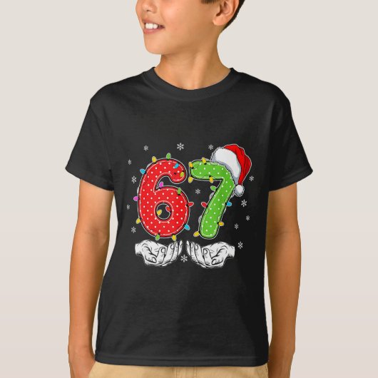 Number 67 Matching Six Seven 6 7 Meme 6-7 Christma T-shirt (Voorkant)
