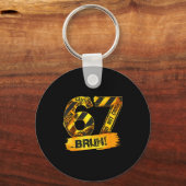 Number 67 Numbered Uniform Srts Jersey Team 67th B Sleutelhanger (Voorkant)