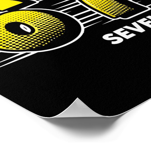 Number 67 Six And Seven P Art Comic Style Yellow M Poster (Hoek)