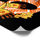 Number 6 67 Fall Autumn Pumpkin Meme Funny Six Sev Poster (Hoek)