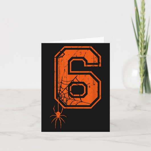 Number 6 67 Meme Halloween Sder Costume Matching G Kaart (Voorkant)