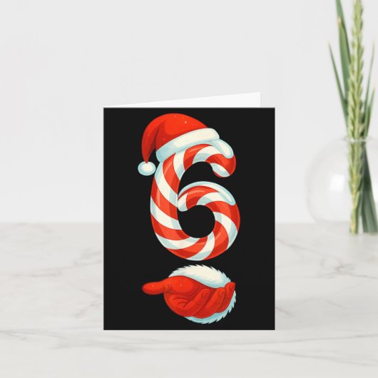 Number 6 7 Meme 67 Couple Pajamas Christmas Matchi Kaart (Voorkant)