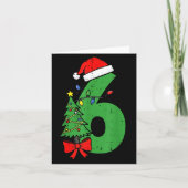 Number 6 Christmas 6 7 Matching 67 Meme Men Women Kaart (Voorkant)