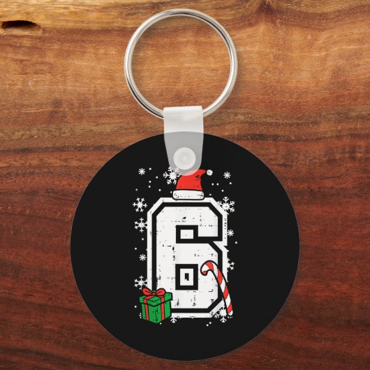 Number 6 Christmas 6 7 Xmas Matching 67 Meme Men W Sleutelhanger (Voorkant)