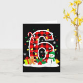 Number 6 Funny 67 Six Seven Meme Matching Couple C Kaart (Gele Bloem)