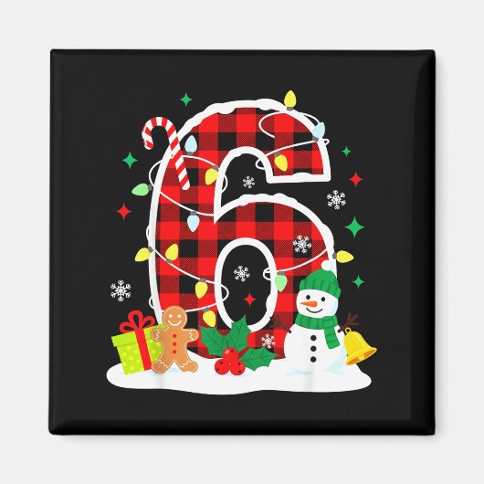 Number 6 Funny 67 Six Seven Meme Matching Couple C Magneet (Voorkant)