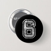 Number 6 Funny Matching 67 Meme Halloween 6th Birt Ronde Button 5,7 Cm (Voorkant /achterkant)