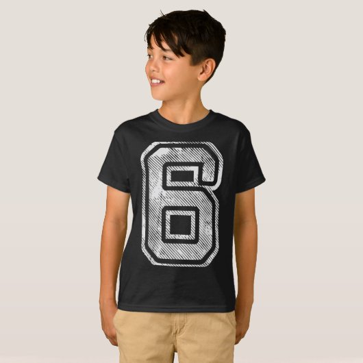 Number 6 Funny Matching 67 Meme Halloween 6th Birt T-shirt (Voorkant volledig)