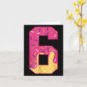 Number 6 Ice Cream Drip 67 Meme Couple Halloween C Kaart (Gele Bloem)