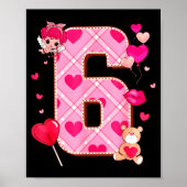 Number 6 Matching 67 Meme 6 7 Couple Matching Vale Poster (Voorkant)