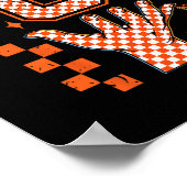 Number 6 Matching 67 Meme Checkered Halloween Cost Poster (Hoek)
