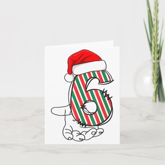 Number 6 Matching 67 Meme Christmas Costume Men Wo Kaart (Voorkant)