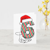 Number 6 Matching 67 Meme Christmas Costume Men Wo Kaart (Gele Bloem)