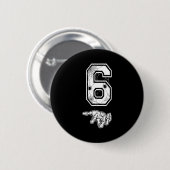Number 6 Matching 67 Meme Couples Halloween Costum Ronde Button 5,7 Cm (Voorkant /achterkant)