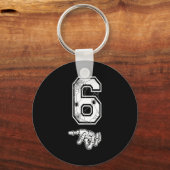 Number 6 Matching 67 Meme Couples Halloween Costum Sleutelhanger (Voorkant)