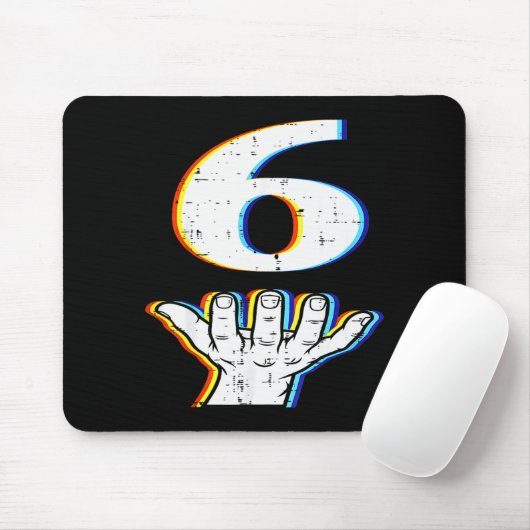 Number 6 Matching 67 Meme Halloween Costume Men Wo Muismat (Met muis)