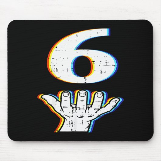 Number 6 Matching 67 Meme Halloween Costume Men Wo Muismat (Voorkant)