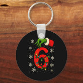 Number 6 Matching Six Seven Meme Christmas Boys Yo Sleutelhanger (Voorkant)