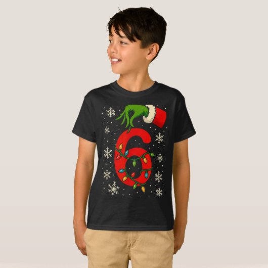Number 6 Matching Six Seven Meme Christmas Boys Yo T-shirt (Voorkant volledig)