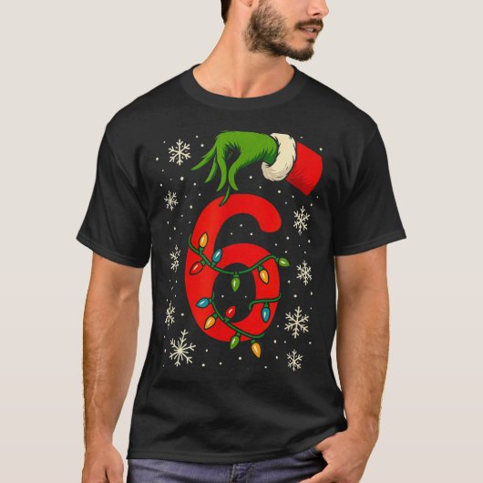 Number 6 Matching Six Seven Meme Christmas Boys Yo T-shirt (Voorkant)