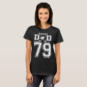 Number 79 Custom Proud Hockey Dad Personalized For T-shirt (Voorkant volledig)