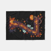 Number 7 67 Meme Halloween Pumpkin Costume Matchin Fleece Deken (Voorkant (Horizontaal))