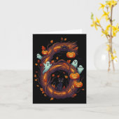 Number 7 67 Meme Halloween Pumpkin Costume Matchin Kaart (Gele Bloem)