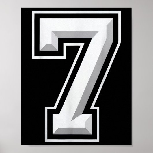 Number 7 67 Meme Matching  Poster (Voorkant)