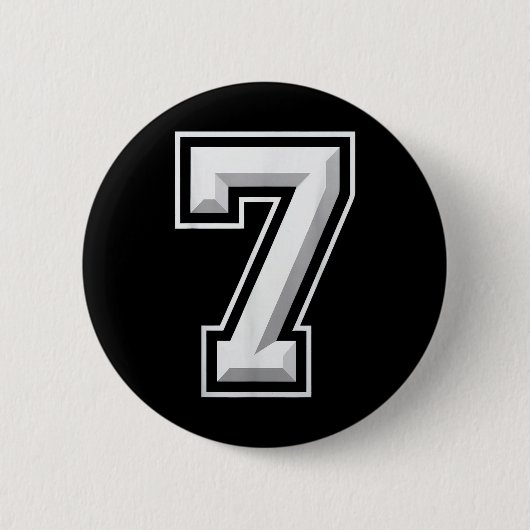 Number 7 67 Meme Matching  Ronde Button 5,7 Cm (Voorkant)