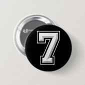 Number 7 67 Meme Matching  Ronde Button 5,7 Cm (Voorkant /achterkant)