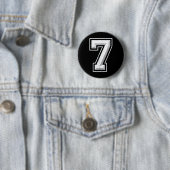 Number 7 67 Meme Matching  Ronde Button 5,7 Cm (In situ)