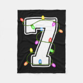 Number 7 7th Birthday Boy Christmas Happy Birthday Fleece Deken (Voorkant)