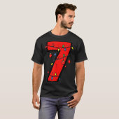Number 7 Christmas 6 7 Matching 67 Meme Men Women  T-shirt (Voorkant volledig)