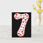 Number 7 Couple Costume Duo 67 Meme Six Seven Vale Kaart (Gele Bloem)