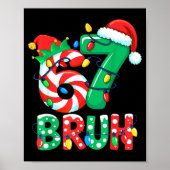 Number 7 Funny Meme Saying 6 7 Six Seven Christmas Poster (Voorkant)