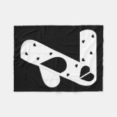 Number 7 Hearts Love 67 Couple Matching Christmas Fleece Deken (Voorkant (Horizontaal))