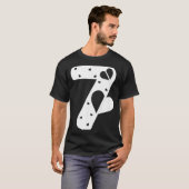 Number 7 Hearts Love 67 Couple Matching Christmas  T-shirt (Voorkant volledig)