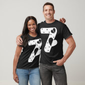 Number 7 Hearts Love 67 Couple Matching Christmas  T-shirt (Unisex)