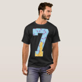 Number 7 Ice Cream Drip 67 Meme Couple Halloween C T-shirt (Voorkant volledig)